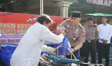 Sambut-Hari-Bhayangkara-Ke-80-Polres-Mojokerto-Kota-Gelar-Pemeriksaan-Kesehatan-Gratis