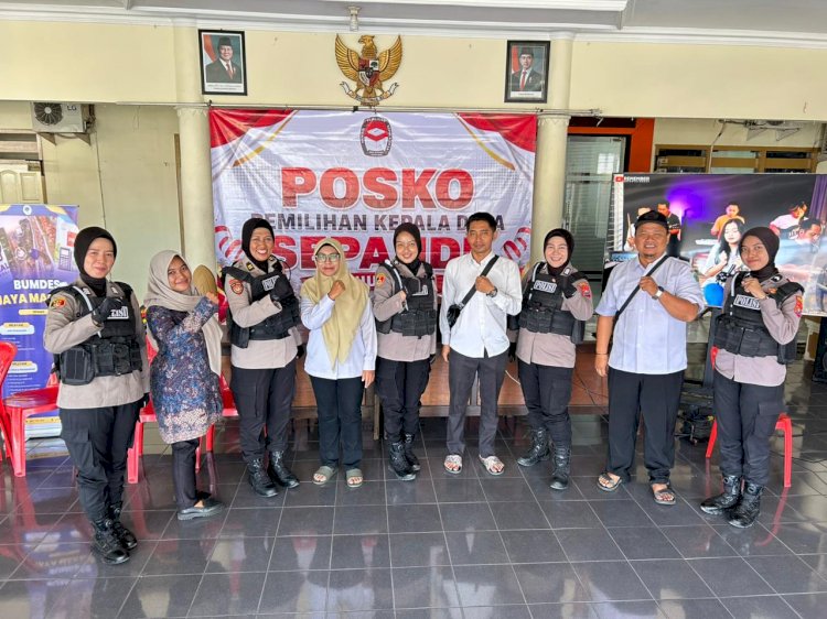 Jelang Pilkades Serentak, Polwan Jenggala Presisi Polresta Sidoarjo Intensifkan Patroli Cooling System